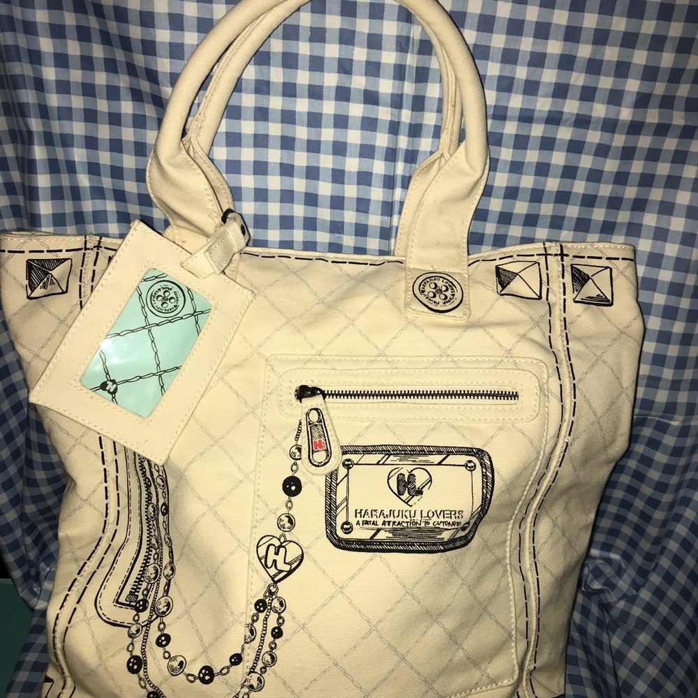 Harajuku Lovers Canvas Tote Shoulder Bag